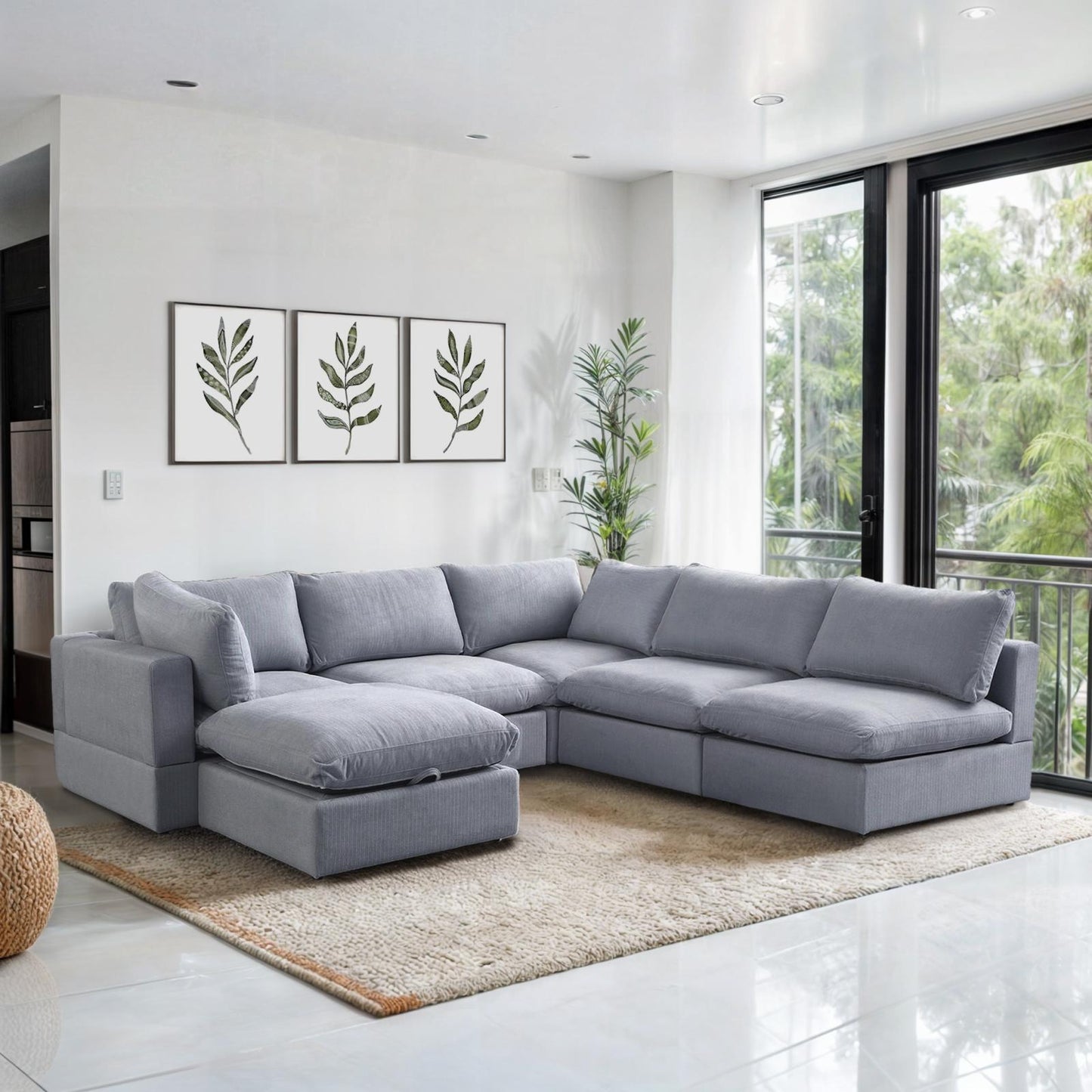 6-Piece Set Cloud Couch