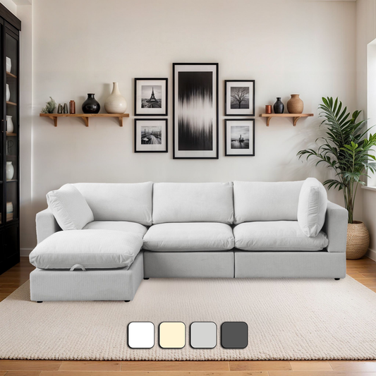 4-Piece Set Cloud Couch