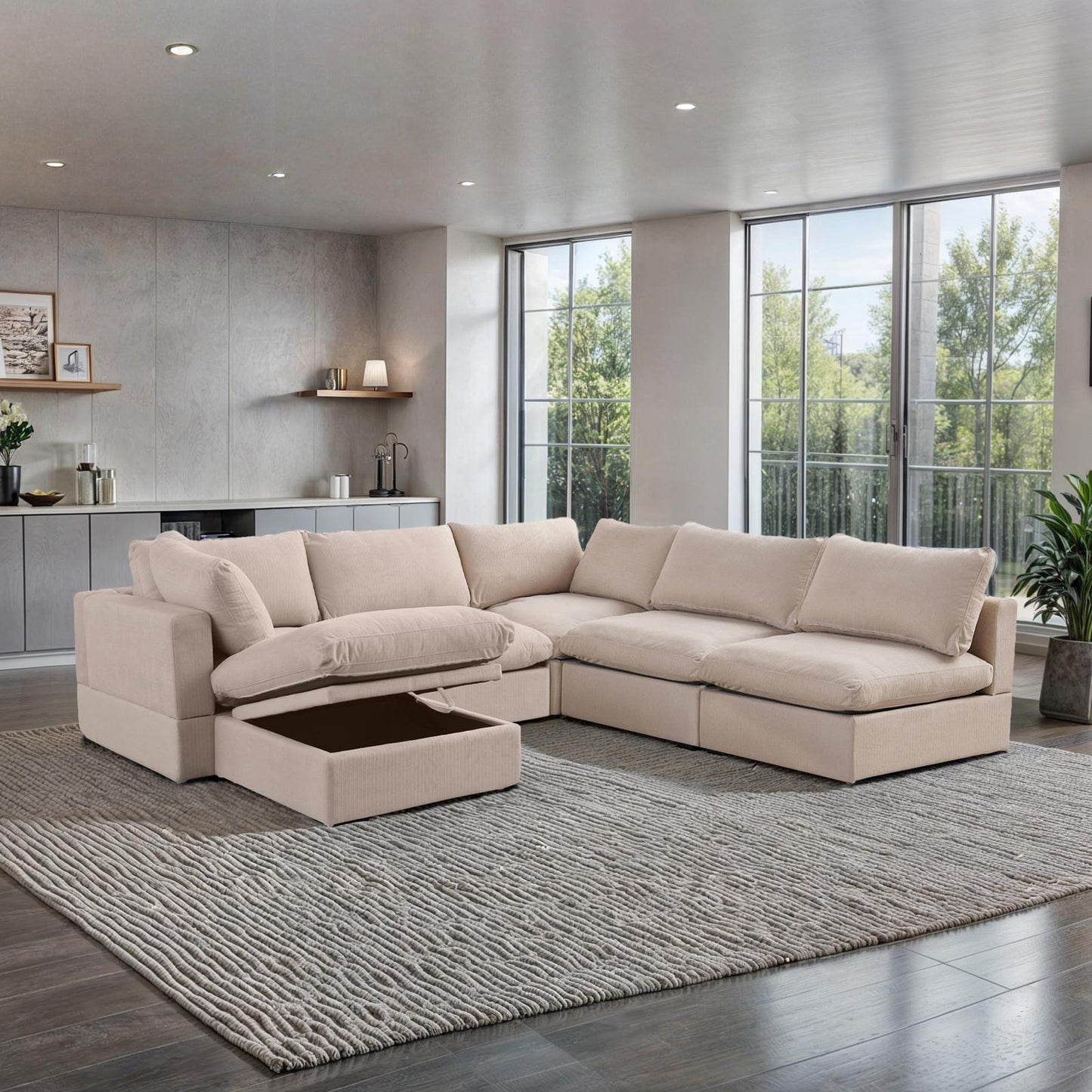 6-Piece Set Cloud Couch