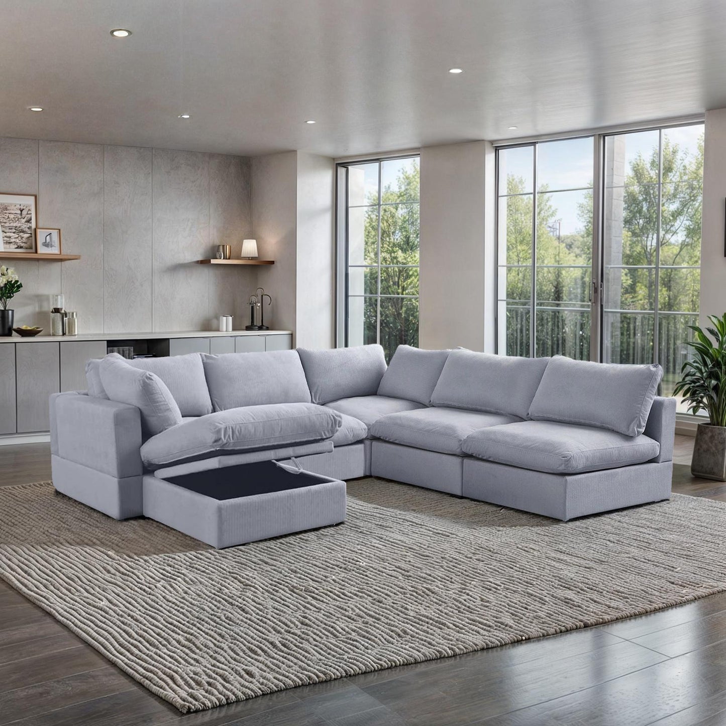 6-Piece Set Cloud Couch